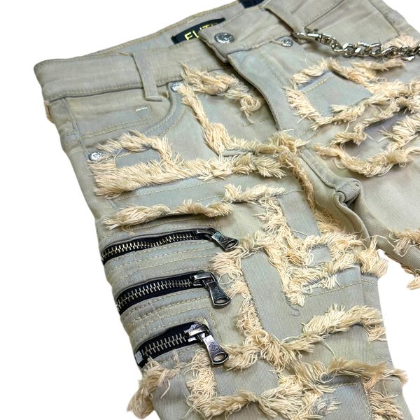 6Zipper Premium Kids Stacked Jeans