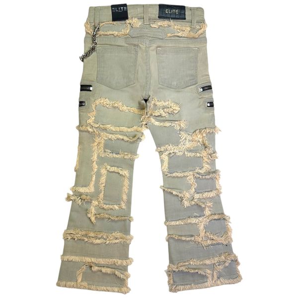 6Zipper Premium Kids Stacked Jeans