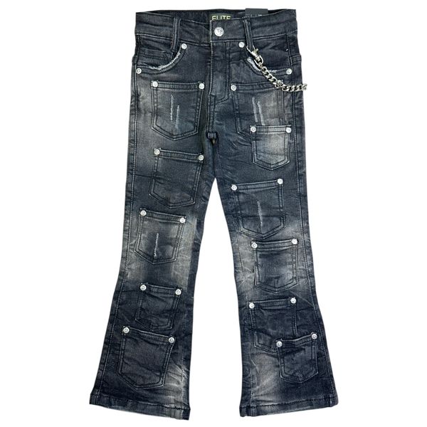 Rivets Premium Kids Stacked Jeans