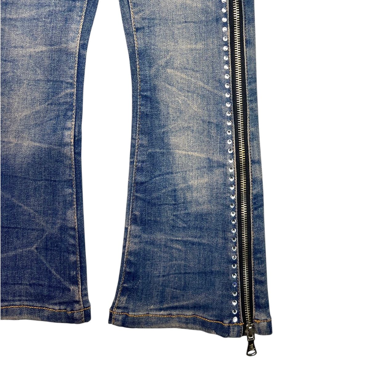 Vintage Secret Stone Zipper Premium Kids Stacked Jeans