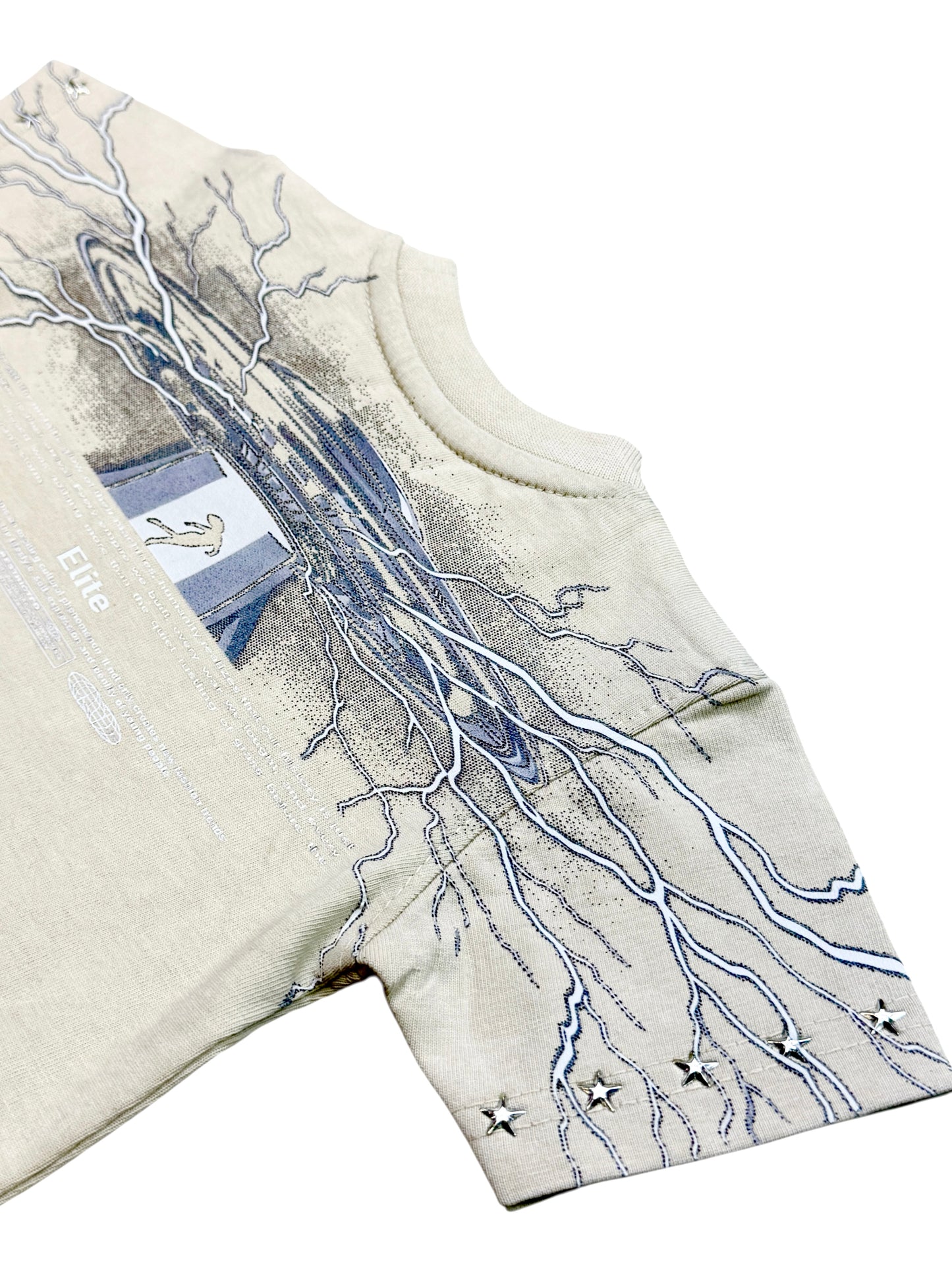 Control Premium Embellished Infants Tee Cream