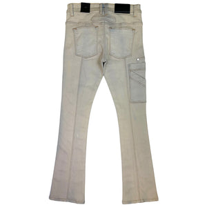 Bright Sand Utility Premium Men's Stack Jeans