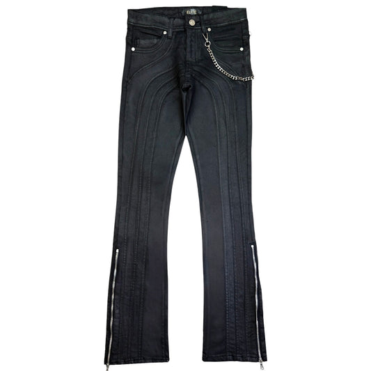 Arch Mens Stacked Premium Jeans WAX+ Cuban Link