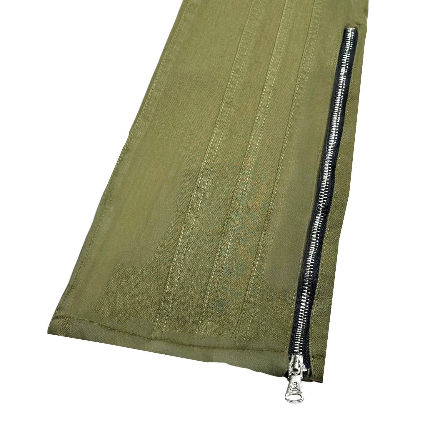 Arch Mens Stacked Premium Jeans OLIVE + Cuban Link