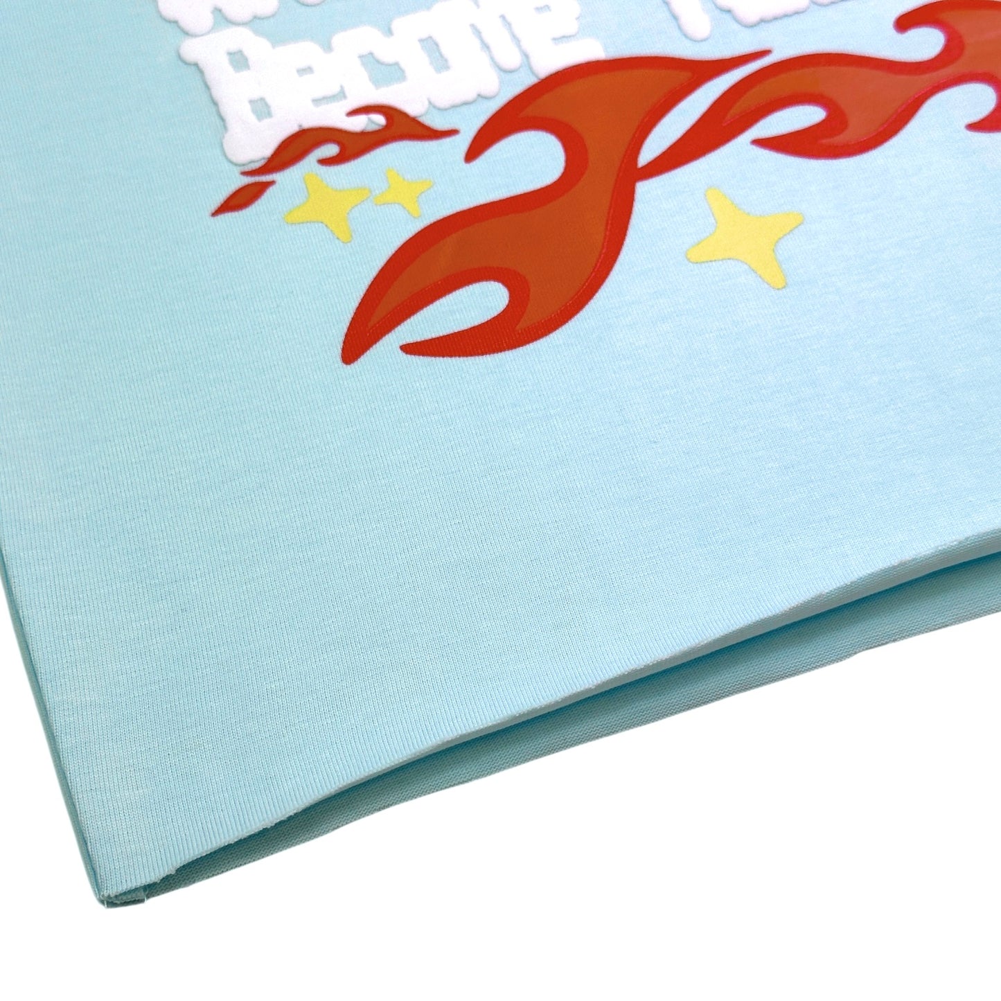 Dreams Premium Kids Cropped Tee Sky