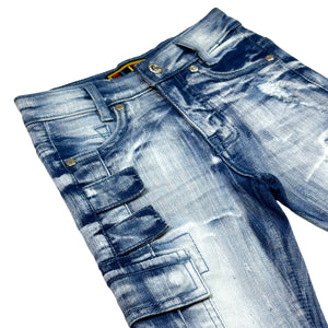 MMNF Sky Premium Kids Stack Jeans