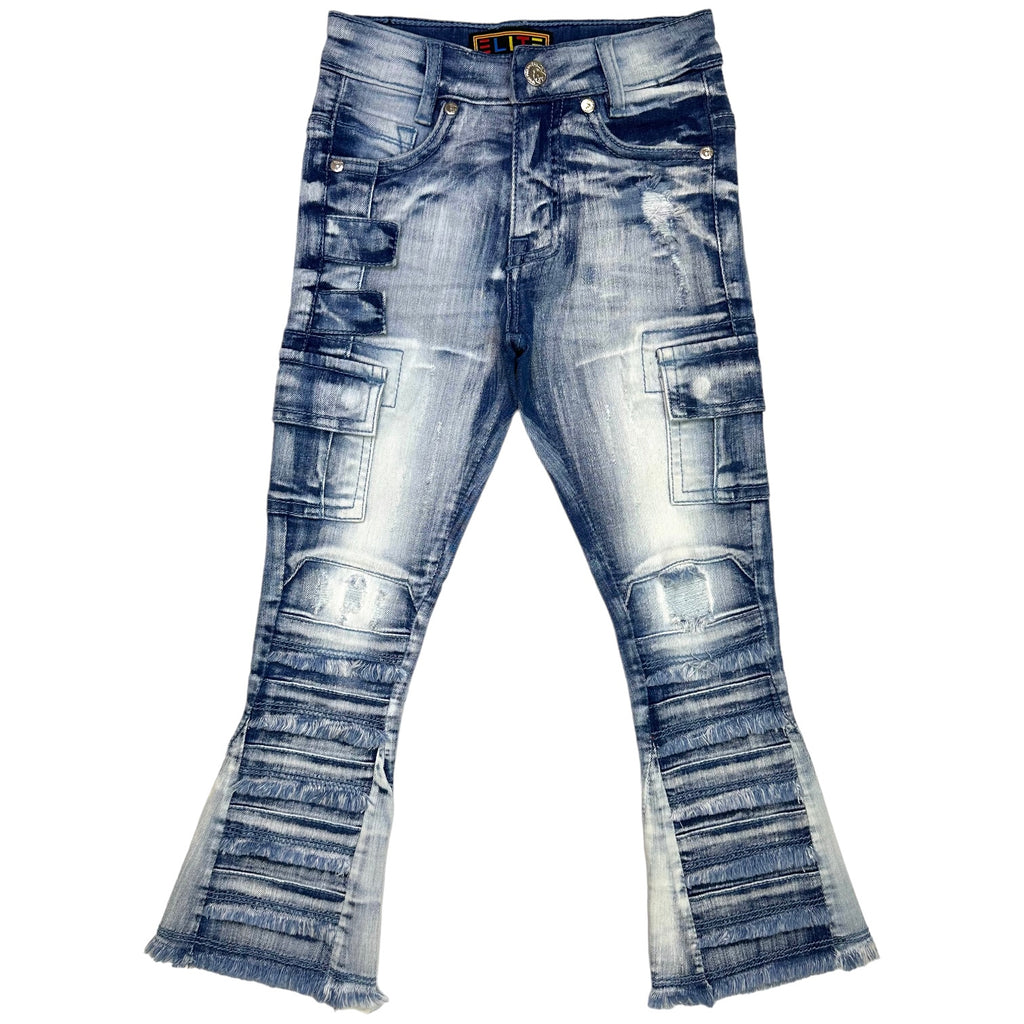 MMNF Sky Premium Kids Stack Jeans