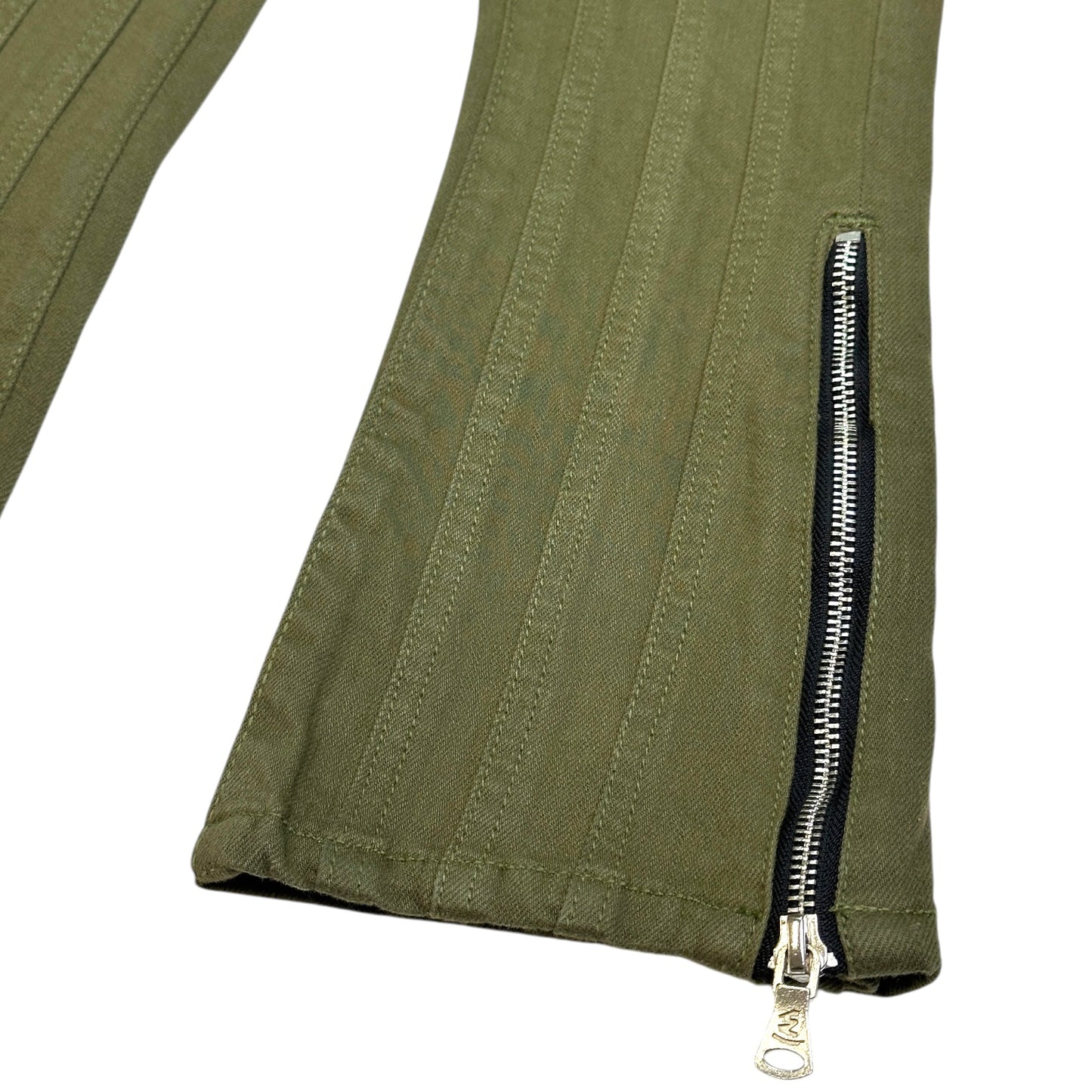 Wave Premium Kids Stacked Jeans Olive