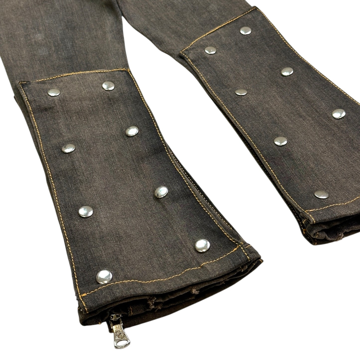 Padded Premium Kids Stacked Jeans Bronze