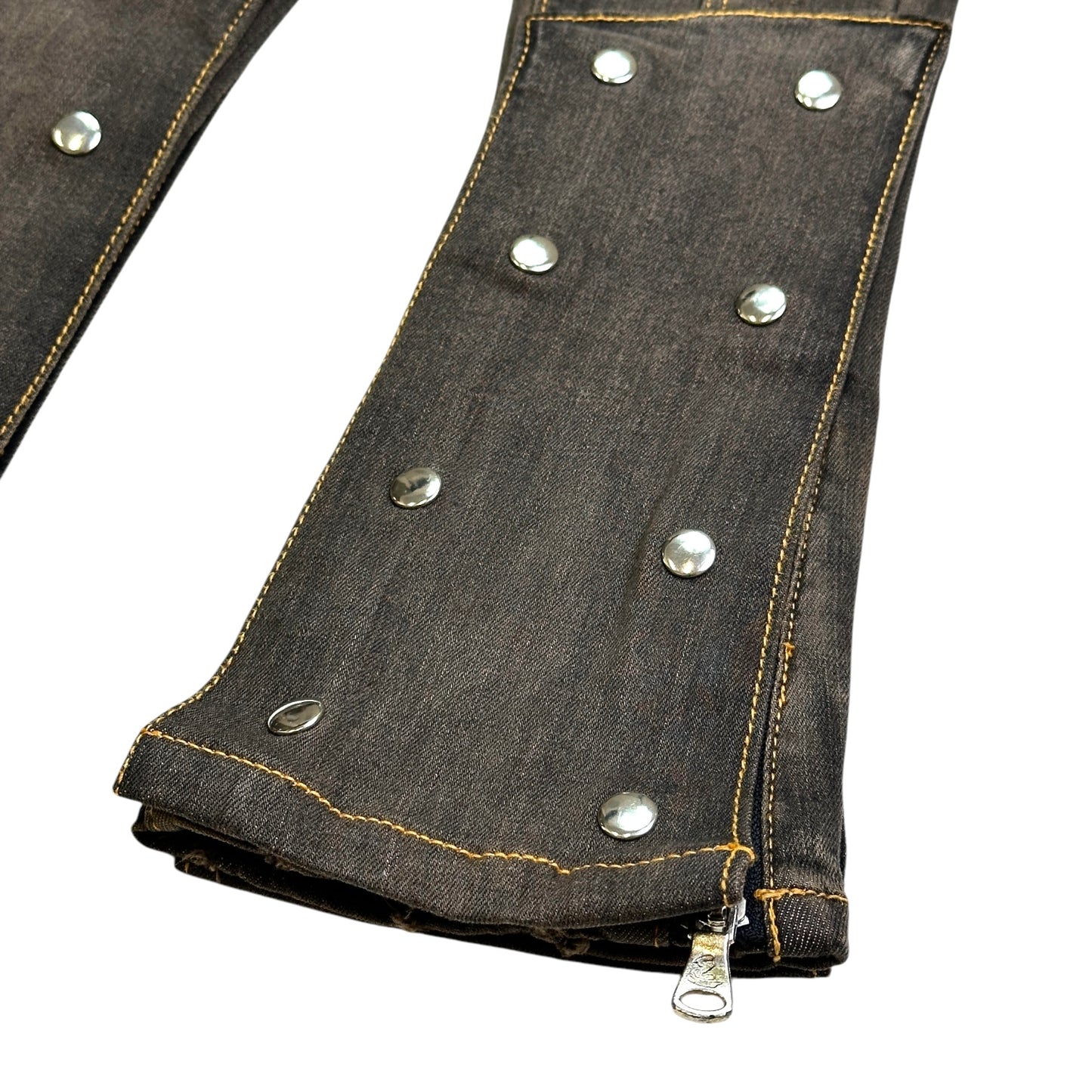 Padded Premium Kids Stacked Jeans Bronze