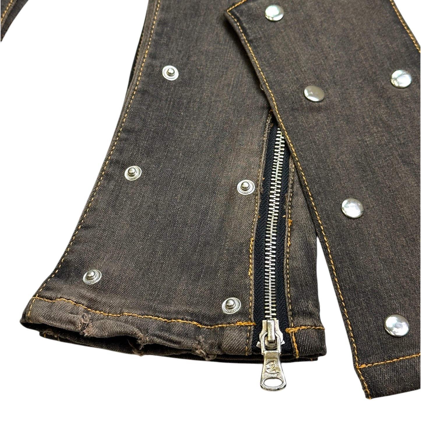 Padded Premium Kids Stacked Jeans Bronze