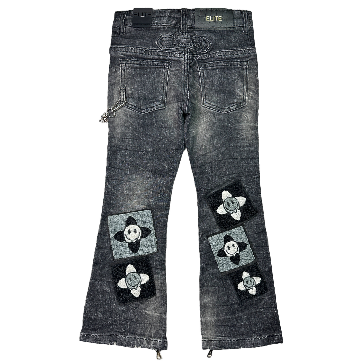 4Clover Premium Kids Stacked Jeans Black