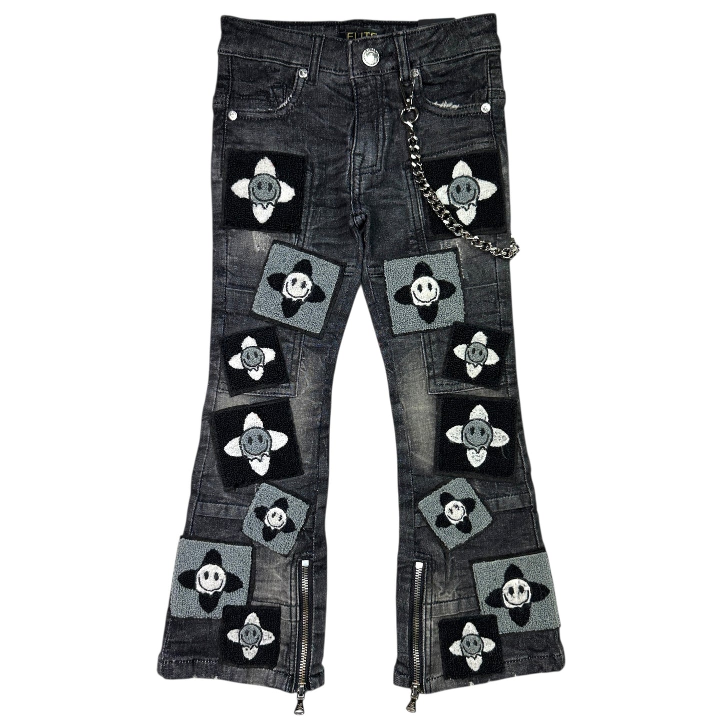 4Clover Premium Kids Stacked Jeans Black