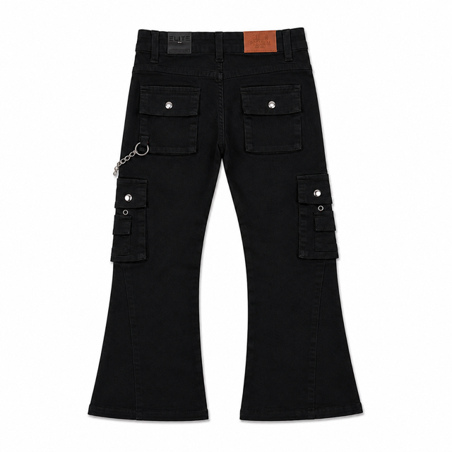 Piercing Black Kids Denim Jeans
