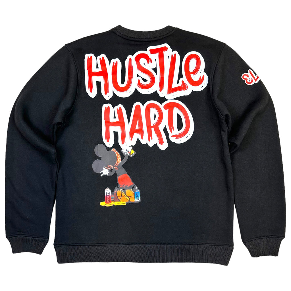 Hustle Hard Premium Men's Sweatshirt Black
