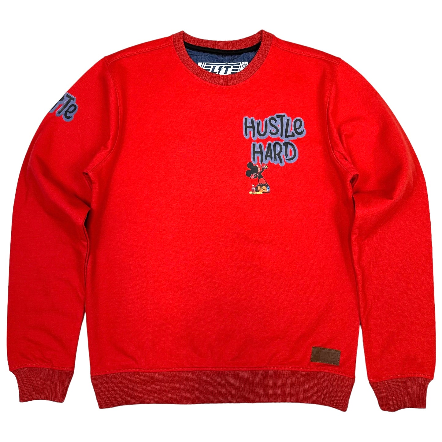 Hustle Hard Premium Men's Sweatshirt Crimson