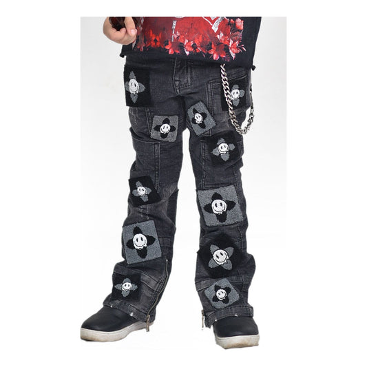 4Clover Premium Kids Stacked Jeans Black