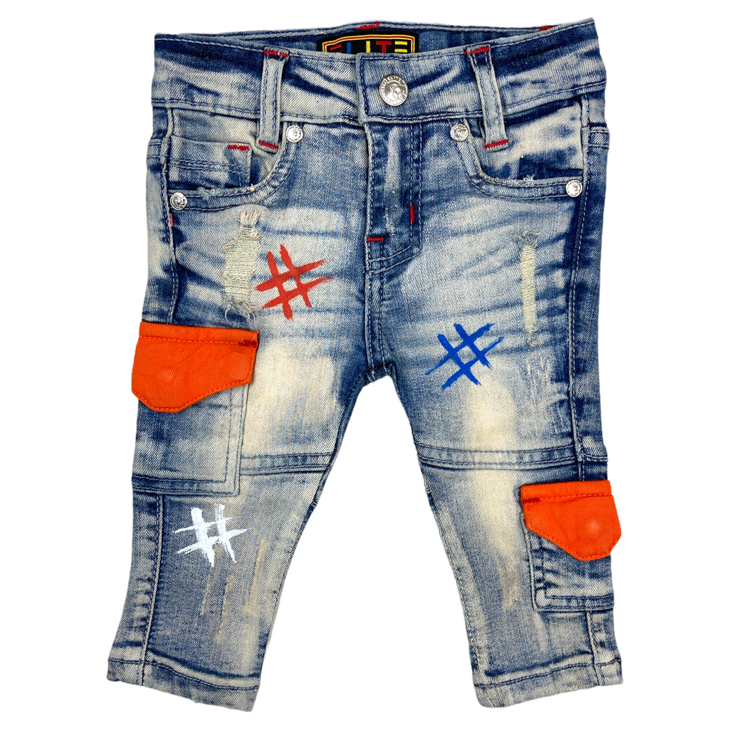 Cool Premium Infant Boys Jeans Orange