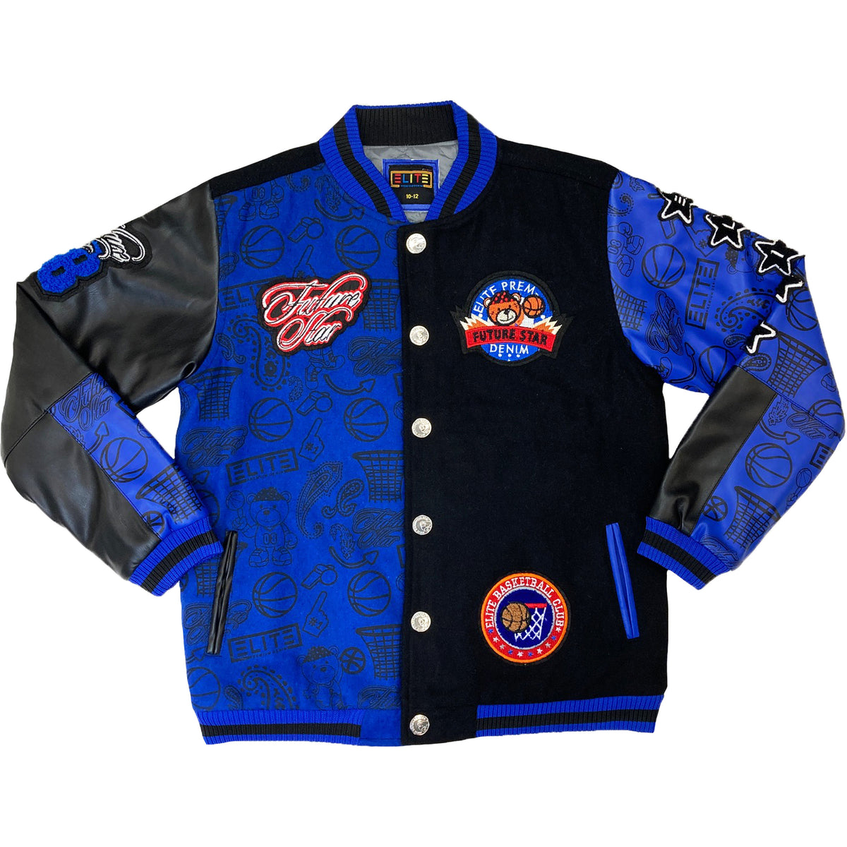 Premium Kids Varsity Jacket Royal Blue Premium Designer Clothing