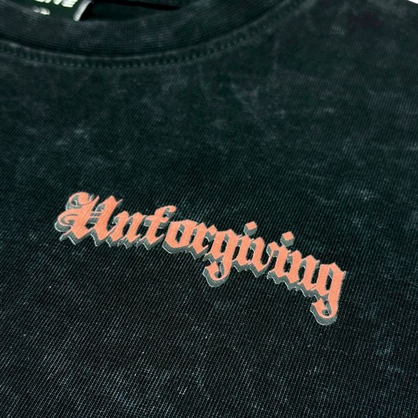 Unforgiving Premium Washed Kids Cropped Tee