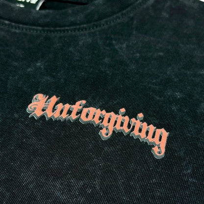 Unforgiving Premium Washed Kids Cropped Tee