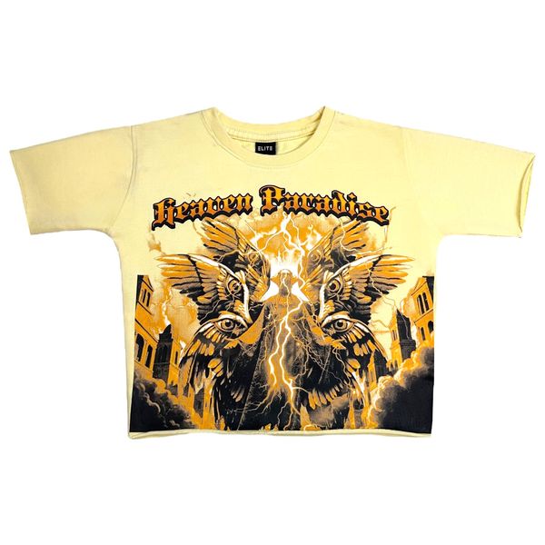 Paradise Premium Washed Kids Cropped Tee