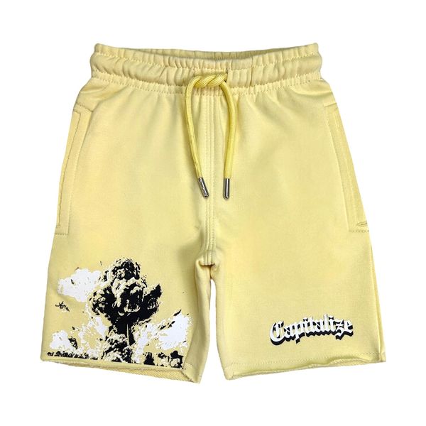 Capitalize Washed Kids Cropped Tee and Shorts Set