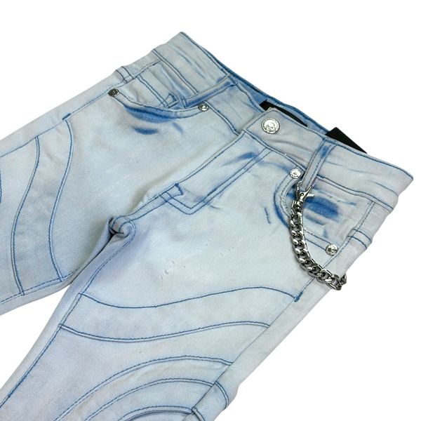 Buckle Premium Kids Stacked Jeans Sky