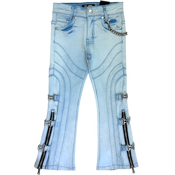 Buckle Premium Kids Stacked Jeans Sky