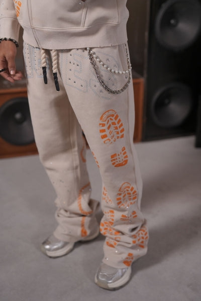 Riches Premium Fleece Mens Set Cream