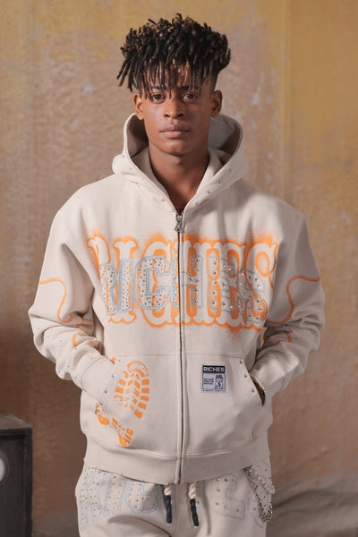 Riches Premium Fleece Mens Set Cream