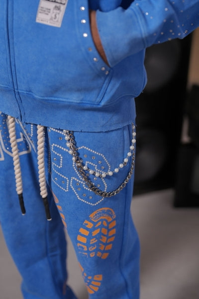 Riches Premium Fleece Mens Set Blue