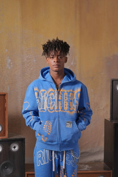 Riches Premium Fleece Mens Set Blue