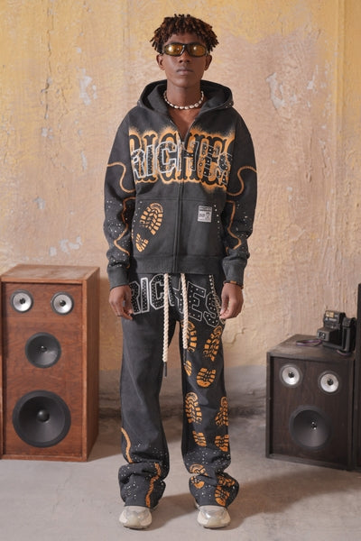 Riches Premium Fleece Mens Set Black