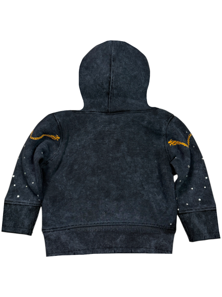 Riches Black Rhinestones Infant Boys Fleece Set