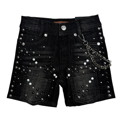 Movie Star Infant Black Boys Jorts