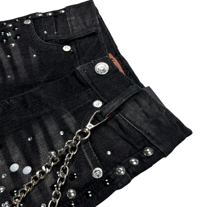Movie Star Infant Black Boys Jorts
