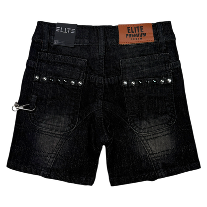 Movie Star Infant Black Boys Jorts