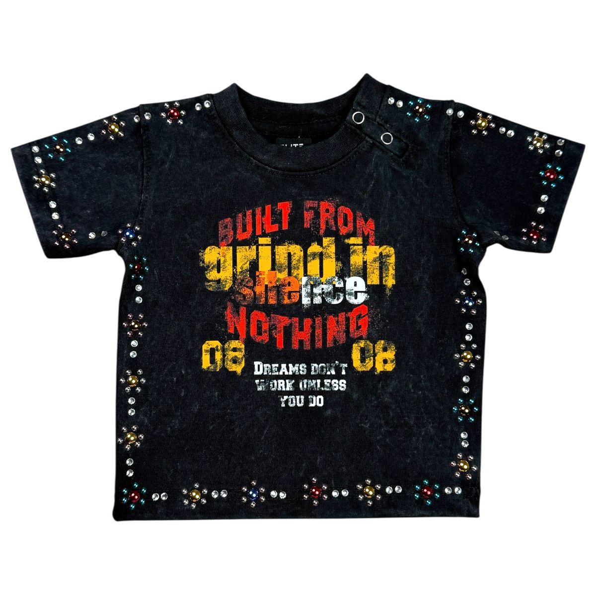 Built From Nothing Infants Tee Black