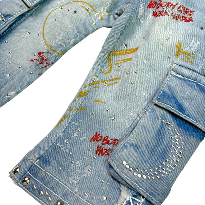 Graffiti Blue Infant Boys Jeans