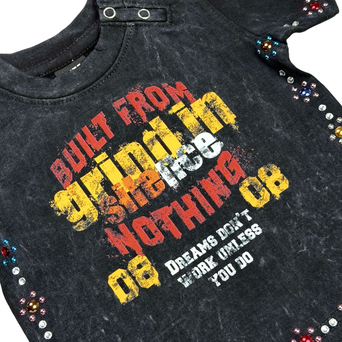 Built From Nothing Infants Tee Black