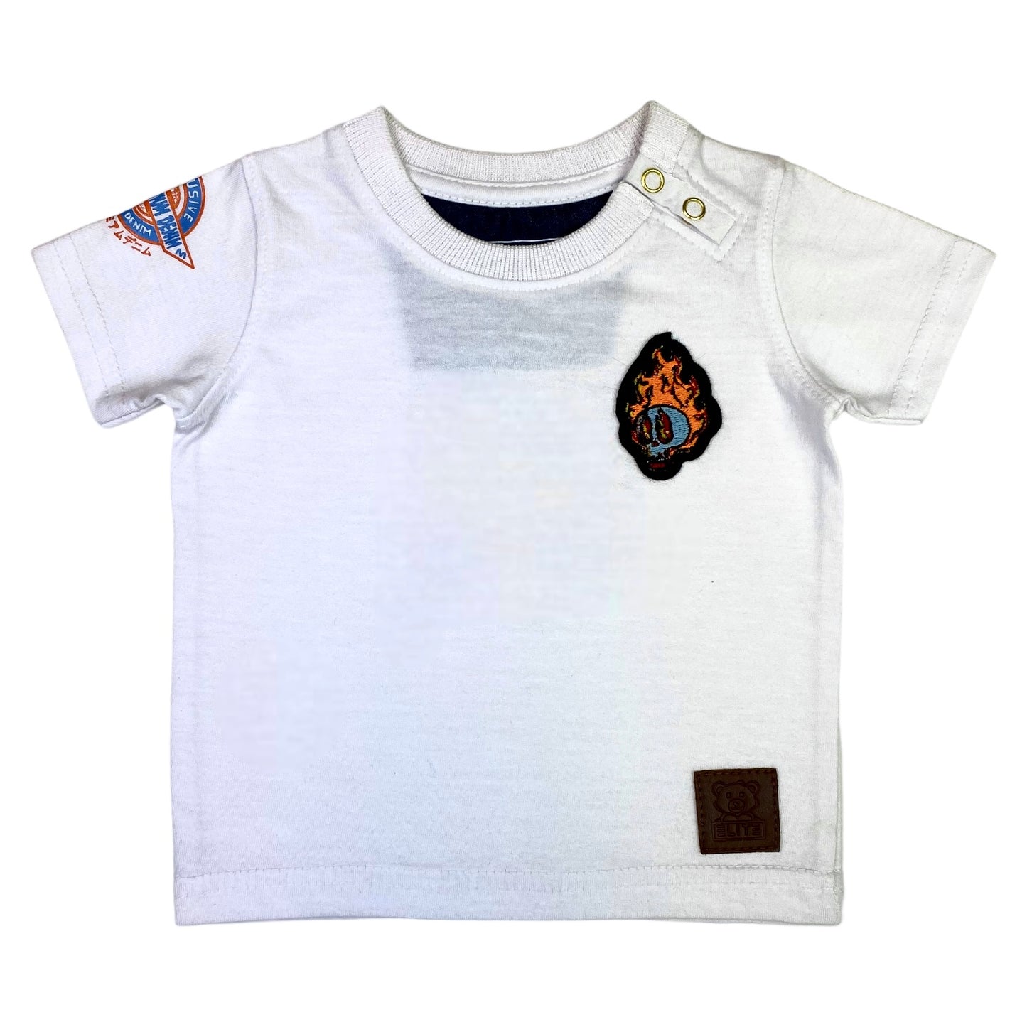 Flame Premium Infant Boys Tee White