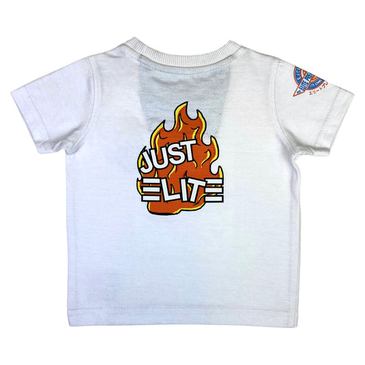 Flame Premium Infant Boys Tee White