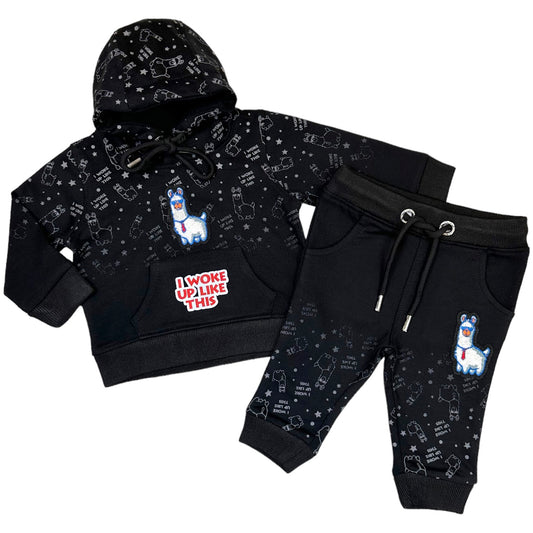 Woke Up Infant Boys Premium Jogger Set