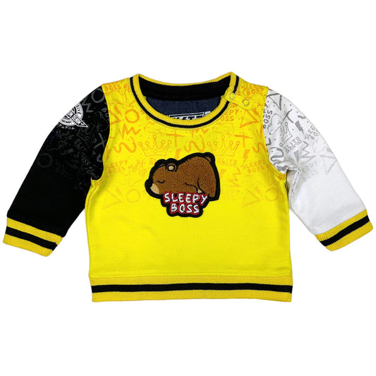 Sleepy Boss Infant Boys Sweatshirt Yellow