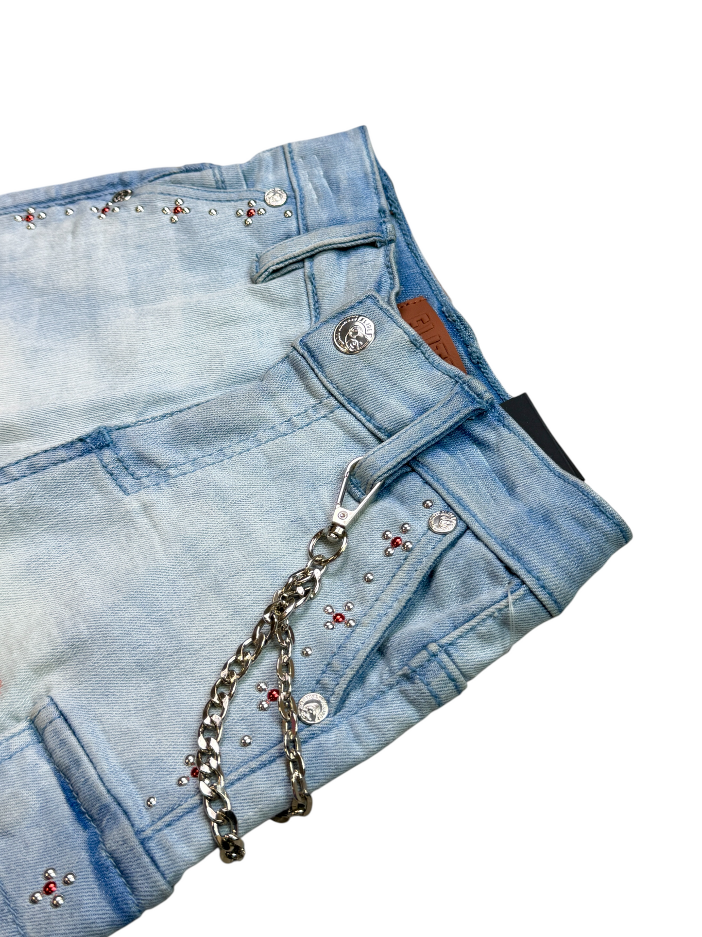 Winners Ice Wash Premium Embellished Infant Boys Shorts
