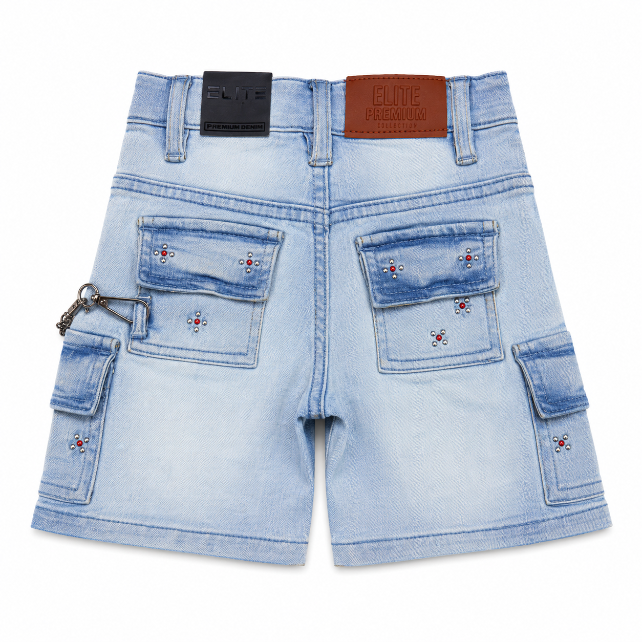 Winners Ice Wash Premium Embellished Infant Boys Shorts
