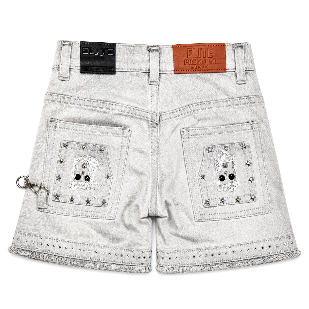 Flint Grey Premium Embellished Infant Boys Shorts