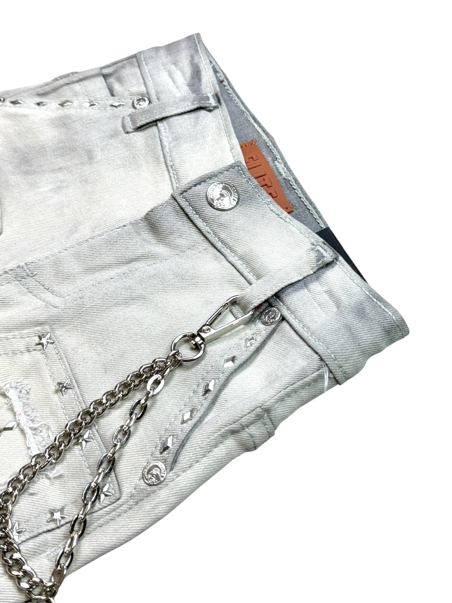 Flint Grey Premium Embellished Infant Boys Shorts