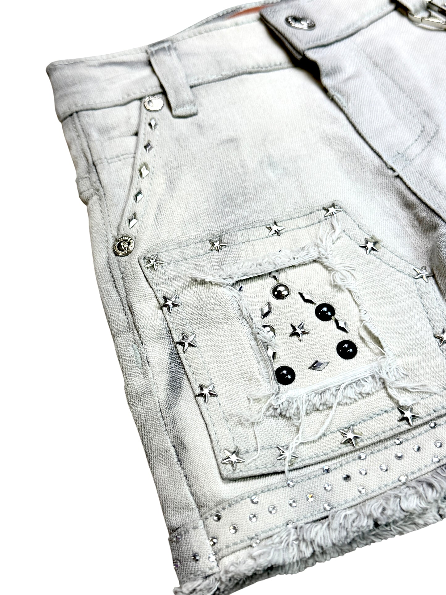 Flint Grey Premium Embellished Infant Boys Shorts